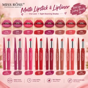 MISS ROSE Lipstick + Lip Liner Set!