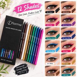 flormar 12 Pcs Water Proof Eyeliner